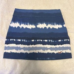 Blue Hollister Tie/Dye Skirt